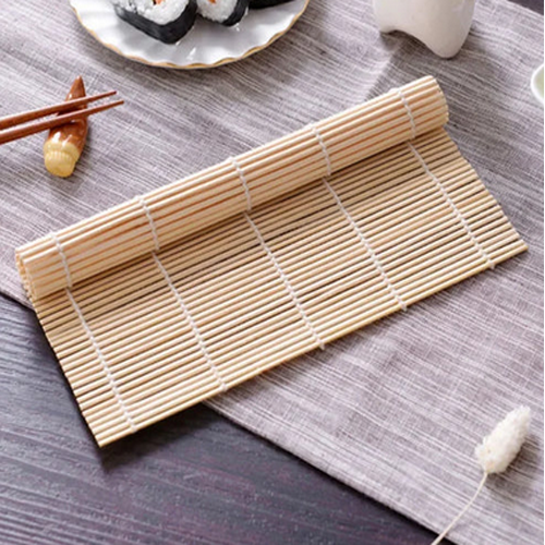 KreaMat Premium™ – Tapis à sushi en bambou finition blanche