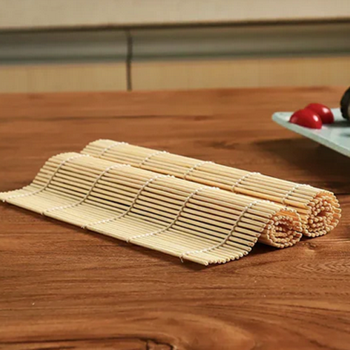 KreaMat Premium™ – Tapis à sushi en bambou finition blanche