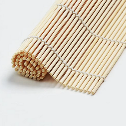KreaMat Premium™ – Tapis à sushi en bambou finition blanche